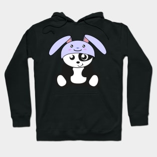 Panda, sweet panda in rabbit costume Hoodie